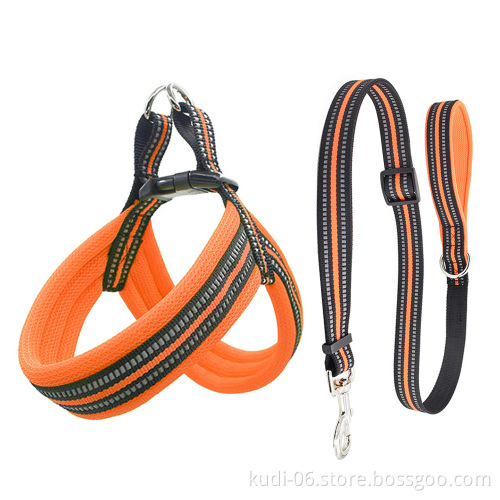 Reflective No Pull Nylon Pet Harness and Leash Set for Dogs - Large & Small